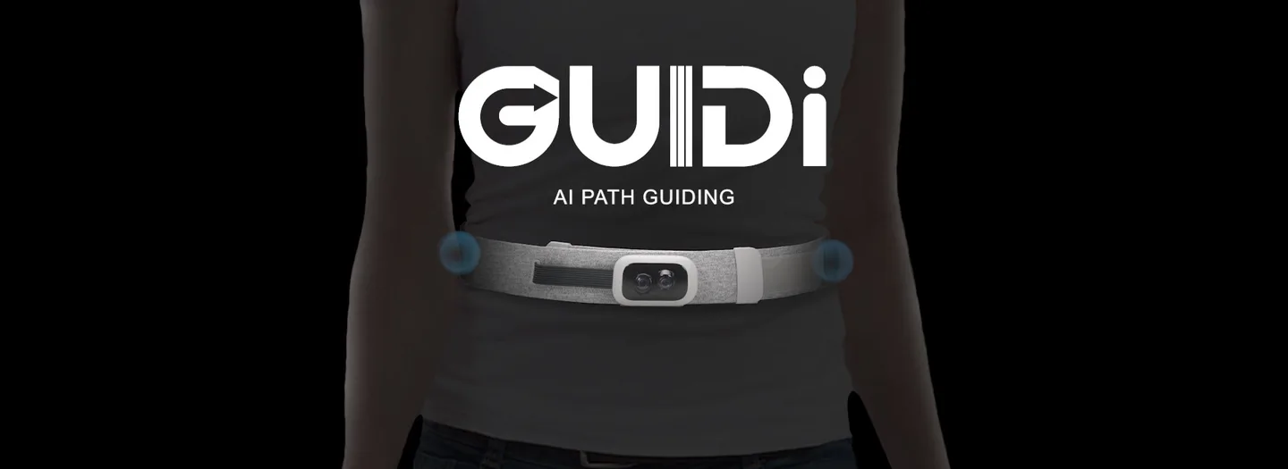 佩戴 GUIDi Belt 原型的使用者